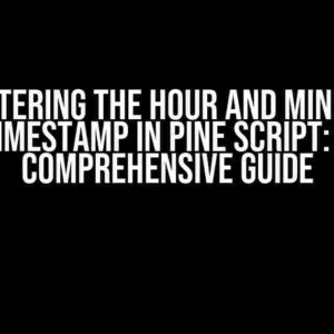 Mastering the Hour and Minutes Timestamp in Pine Script: A Comprehensive Guide