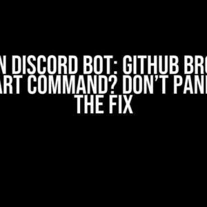 Python Discord Bot: Github broke my bot’s start command? Don’t Panic! Here’s the Fix