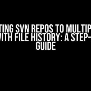 Splitting SVN Repos to Multiple Git Repos with File History: A Step-by-Step Guide