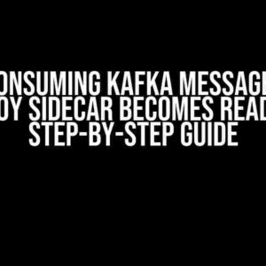 Start consuming Kafka messages after Envoy Sidecar becomes ready: A Step-by-Step Guide