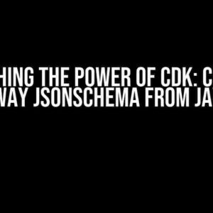 Unleashing the Power of CDK: Creating ApiGateway JsonSchema from Java Class