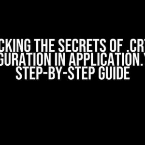 Unlocking the Secrets of .crt File Configuration in Application.yml: A Step-by-Step Guide